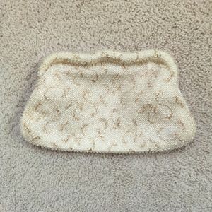 VTG 60s Corde Bead Cream Clutch